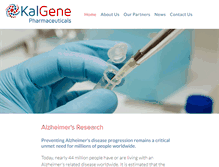 Tablet Screenshot of kalgene.com